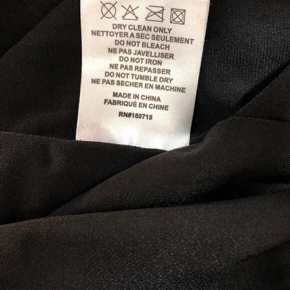 Retrofete Raven Dress Backless Twist Front Cutout Stretch Maxi Black NWT Size XL - Picture 10 of 12